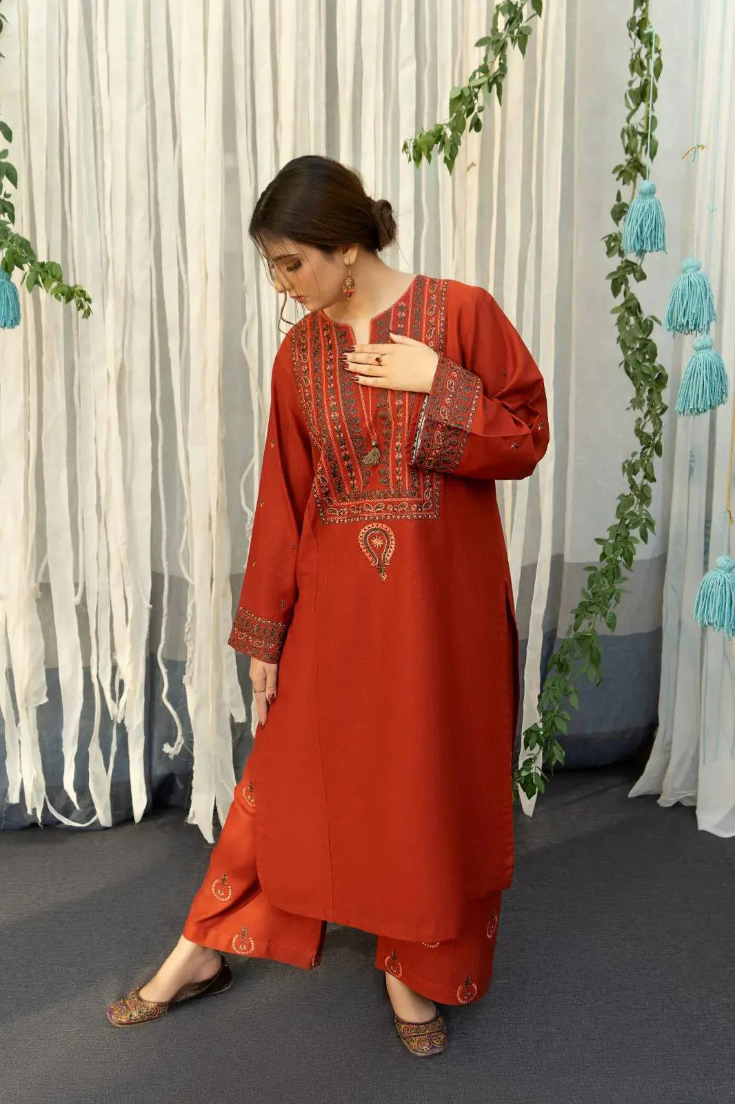 Ayat Embroidered + Shawl 3pcs