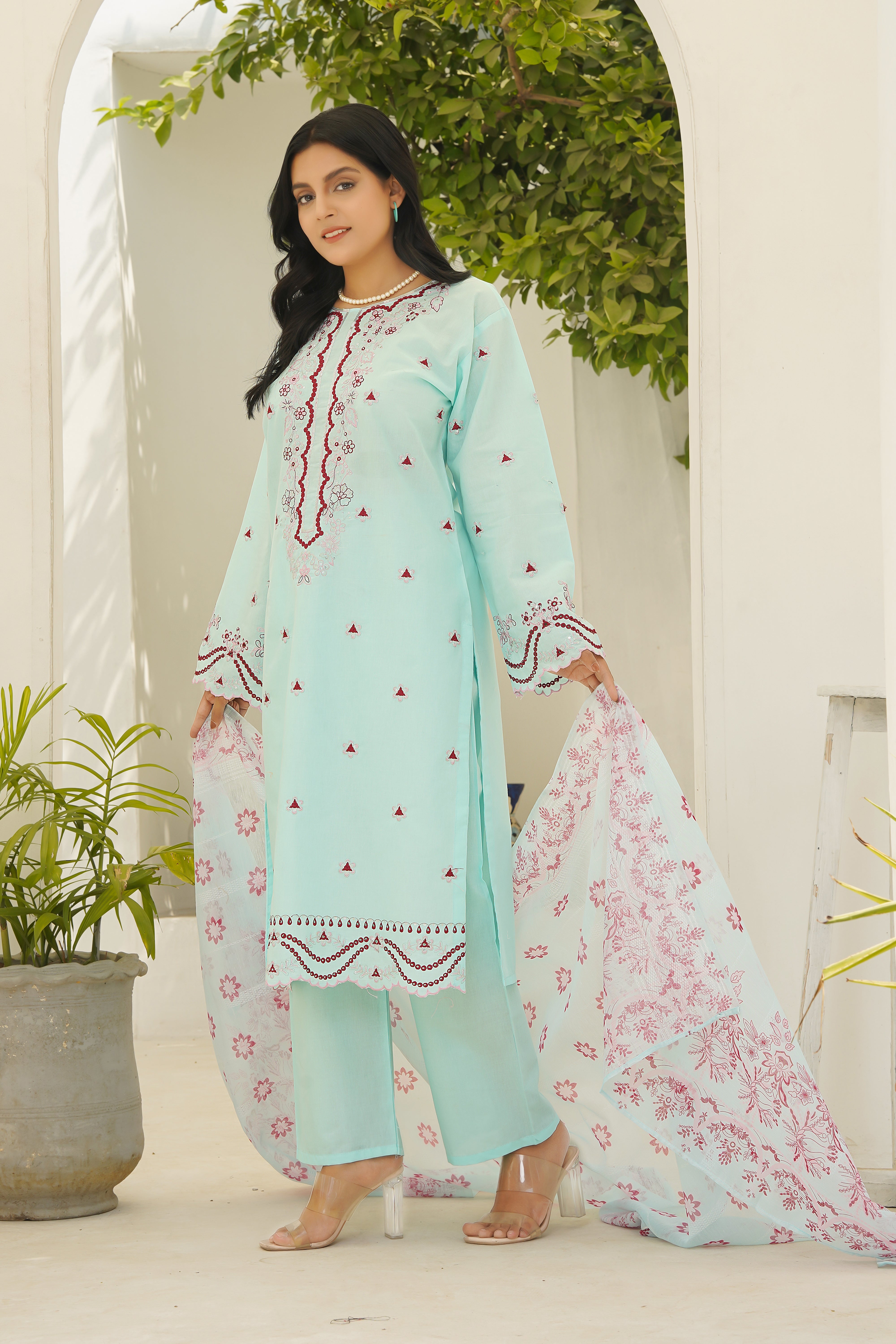 PAKEEZA 3PCS-SKY BLUE