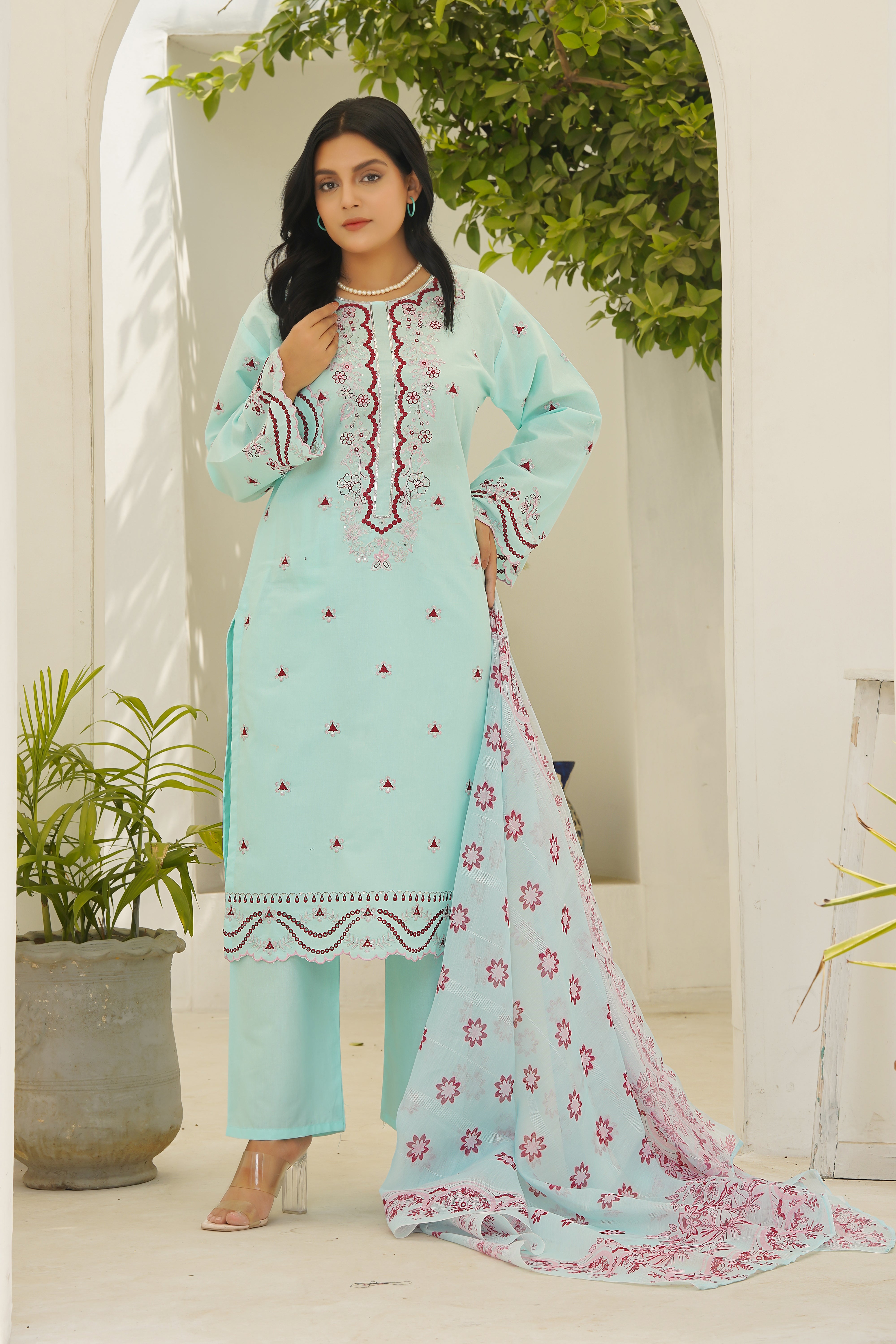 PAKEEZA 3PCS-SKY BLUE