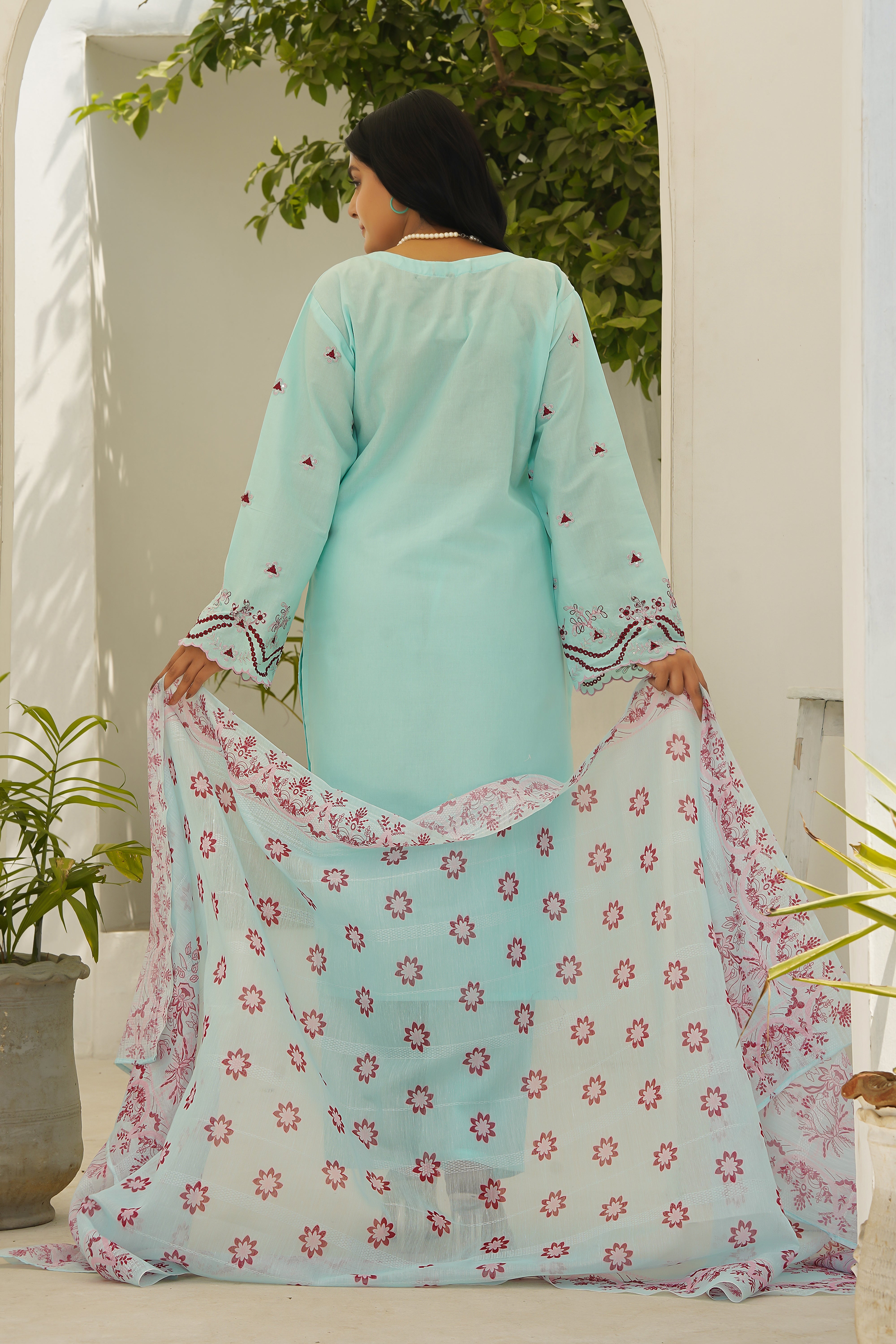 PAKEEZA 3PCS-SKY BLUE