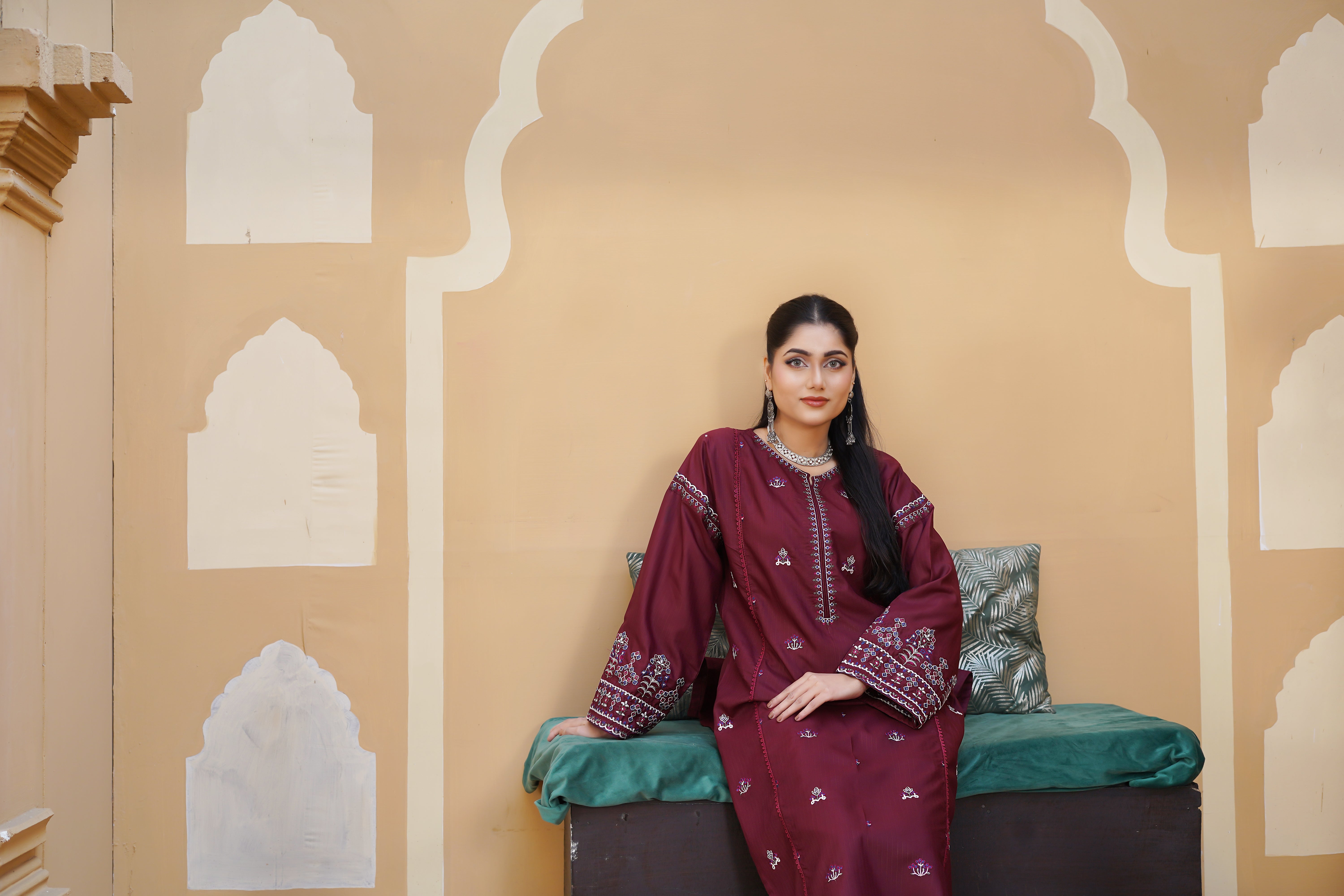 AZUR EMBROIDERED 2PCS