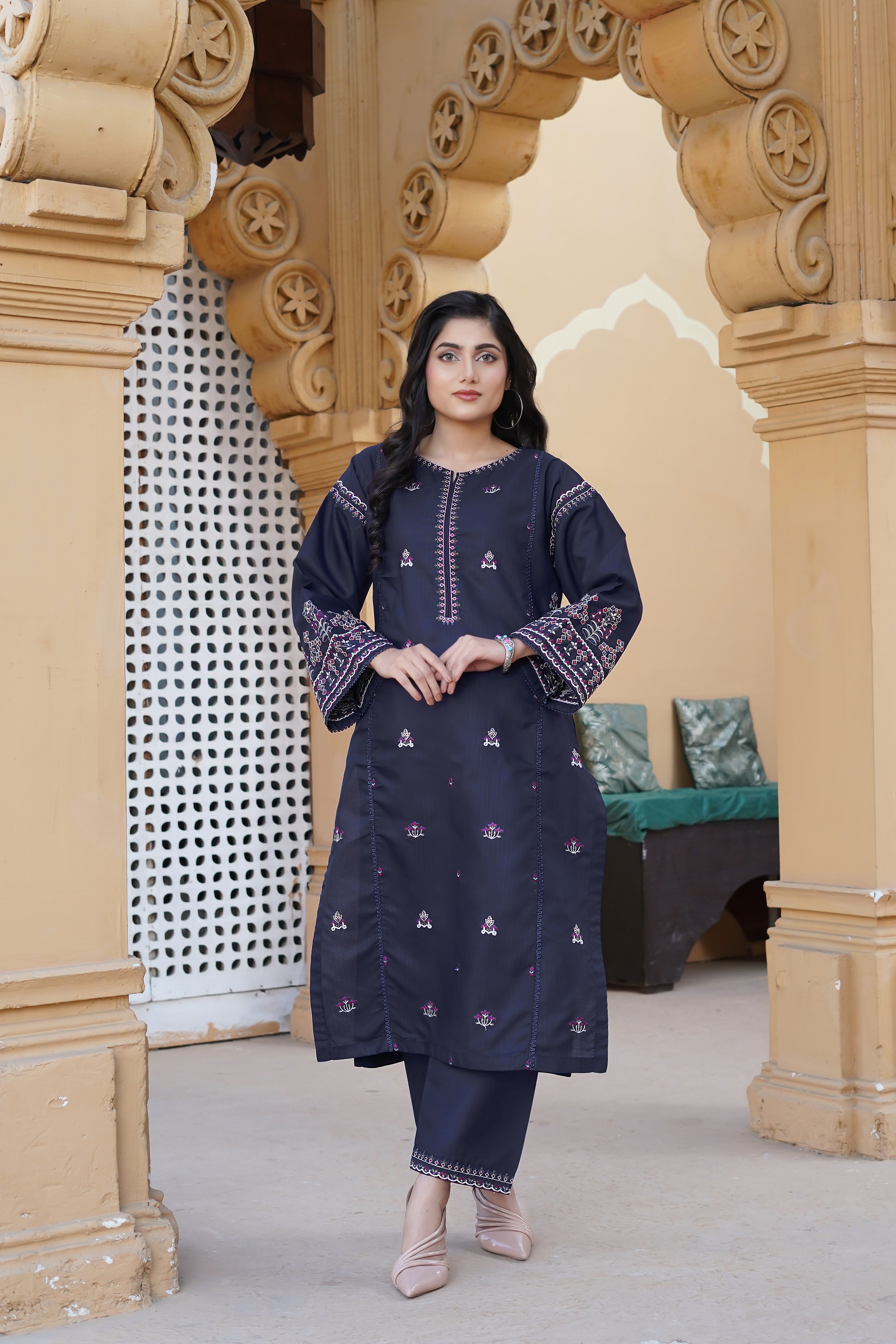 AZUR EMBROIDERED 2PCS