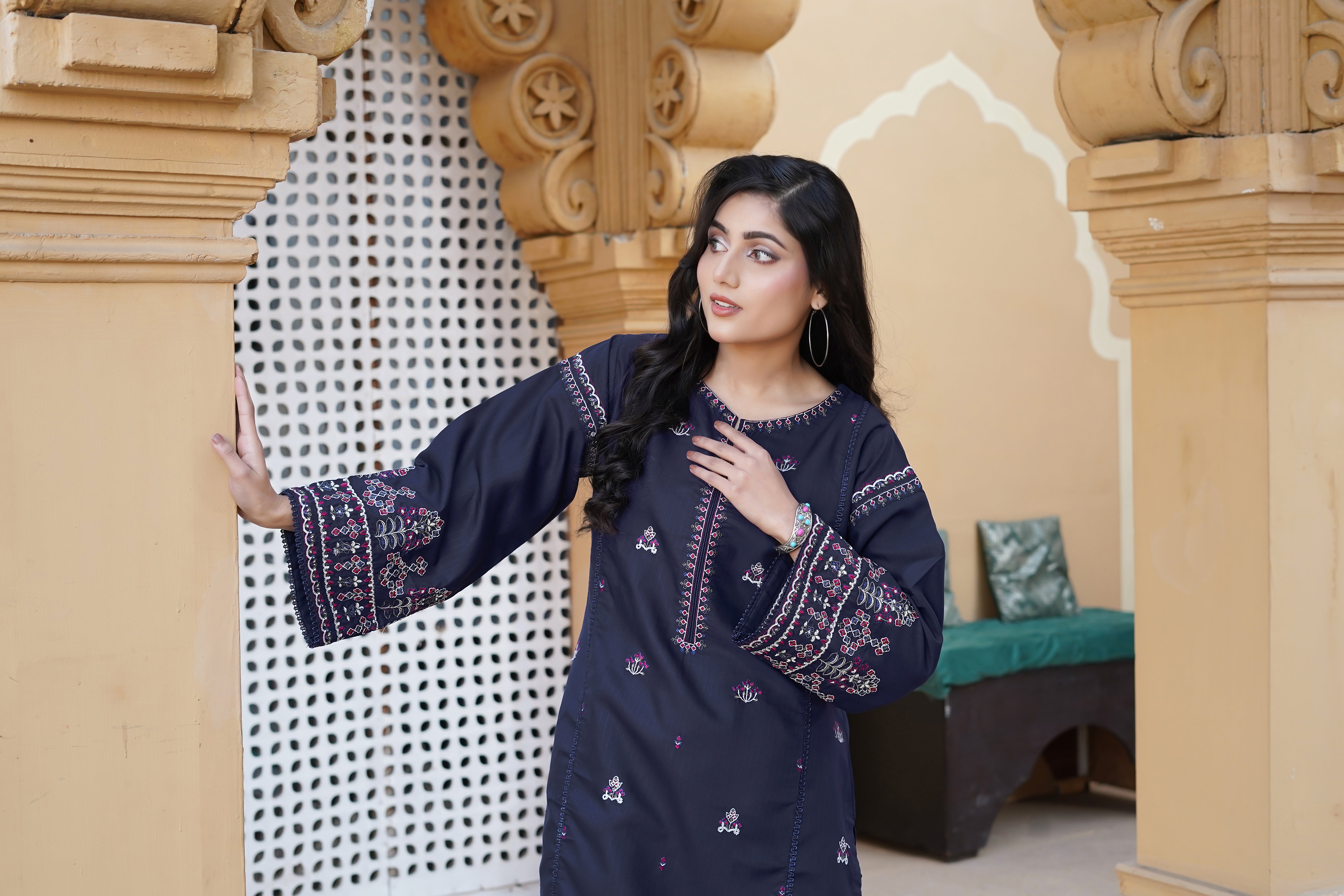 AZUR EMBROIDERED 2PCS